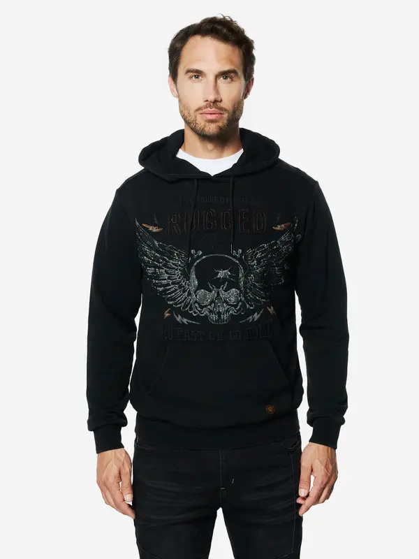 KOROSHI KOROSHI Sweater majica  siva / narančasta / crna