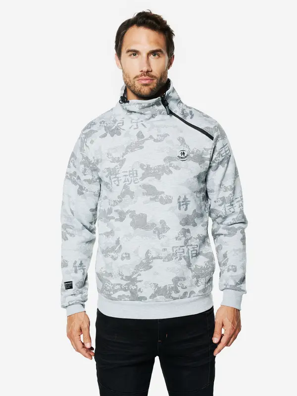 KOROSHI KOROSHI Sweater majica  siva / tamo siva