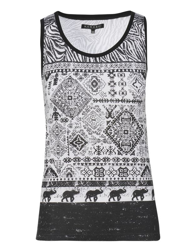 KOROSHI KOROSHI Top  crna / bijela