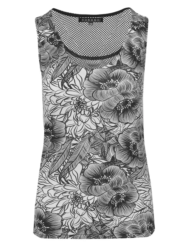 KOROSHI KOROSHI Top  crna / bijela