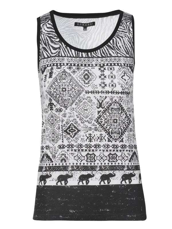 KOROSHI KOROSHI Top  crna / bijela