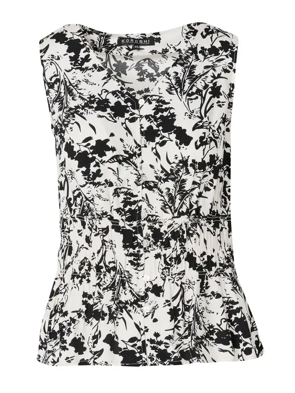 KOROSHI KOROSHI Top  crna / bijela