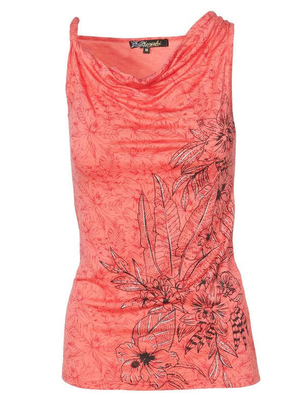 KOROSHI KOROSHI Top  koraljna / crna