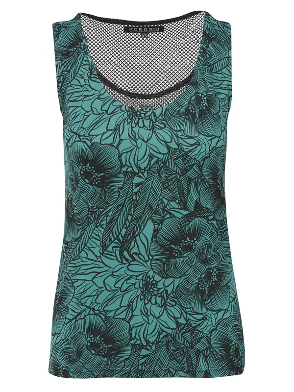 KOROSHI KOROSHI Top  menta / crna