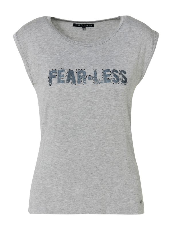 KOROSHI KOROSHI Top  noćno plava / siva melange