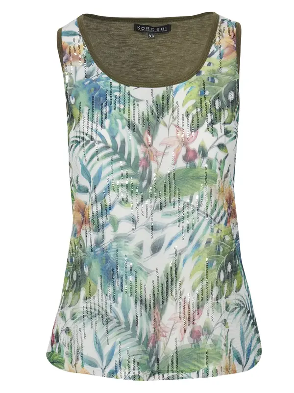 KOROSHI KOROSHI Top  plava / zelena / bijela