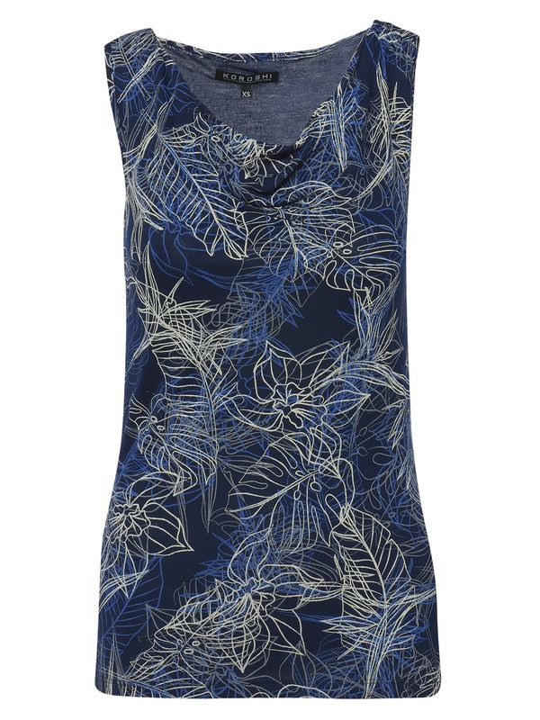 KOROSHI KOROSHI Top  sivkasto bež / plava / morsko plava