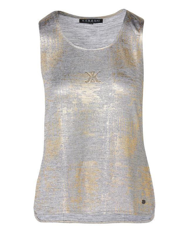 KOROSHI KOROSHI Top  zlatna / siva