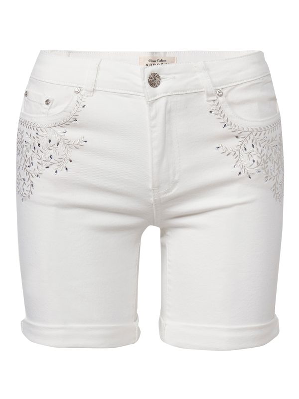 KOROSHI KOROSHI Traperice  nude / srebro / bijela