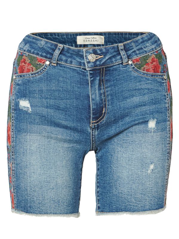 KOROSHI KOROSHI Traperice  plavi traper / zelena / crvena