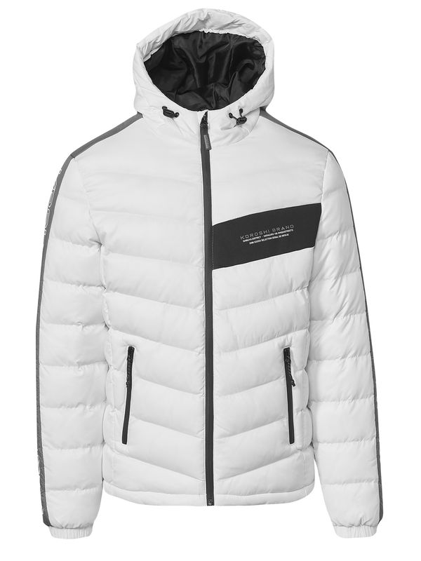 KOROSHI KOROSHI Zimska jakna  crna / prljavo bijela