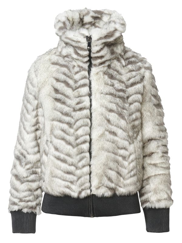 KOROSHI KOROSHI Zimska jakna 'Jägerin'  smeđa / kameno siva / crna