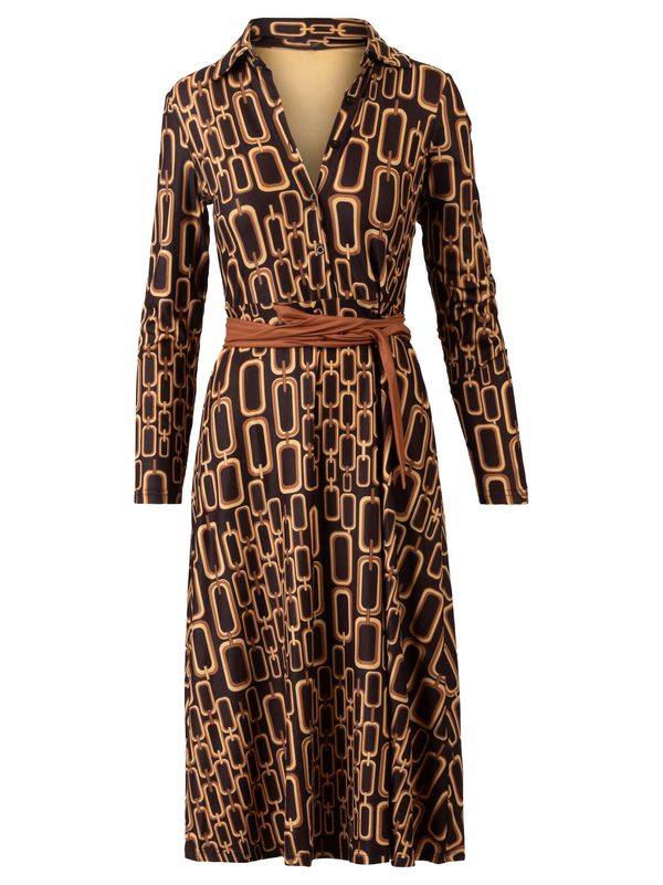 Kraimod Kraimod Košulja haljina  smeđa / crna