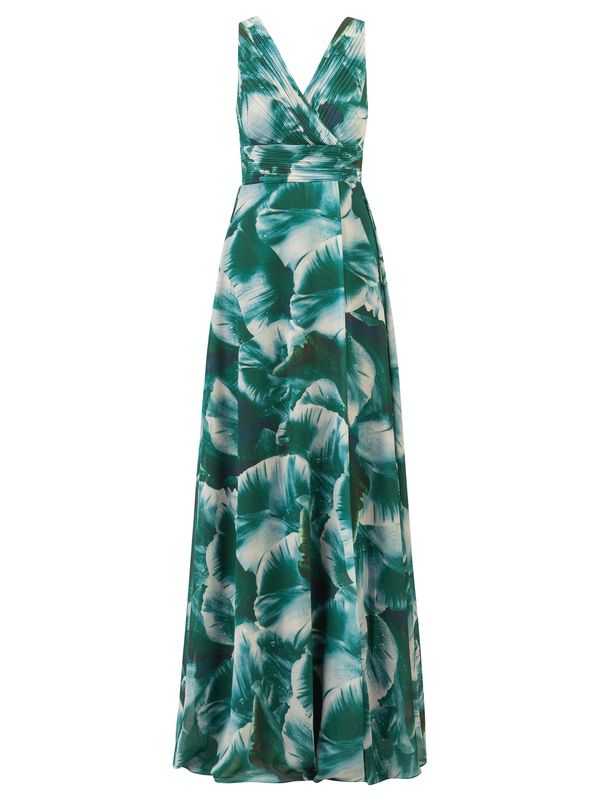 Kraimod Kraimod Večernja haljina  smaragdno zelena / tamno zelena / bijela