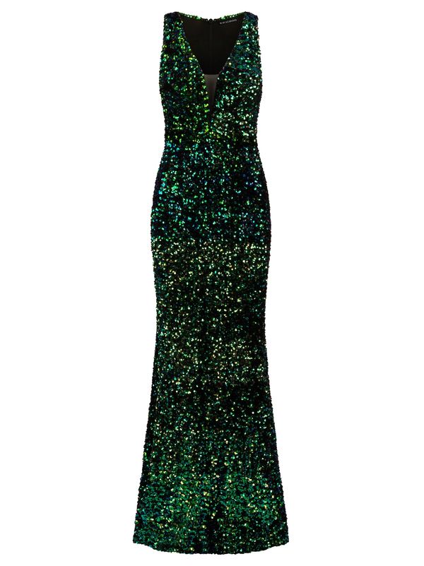 Kraimod Kraimod Večernja haljina  tamno zelena / miks boja