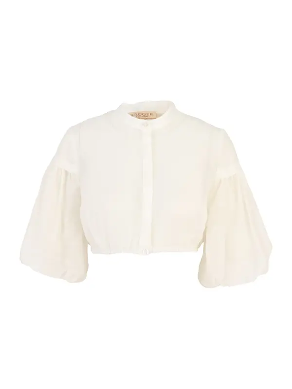 Krüger Madl Krüger Madl Dirndl bluza  ecru/prljavo bijela