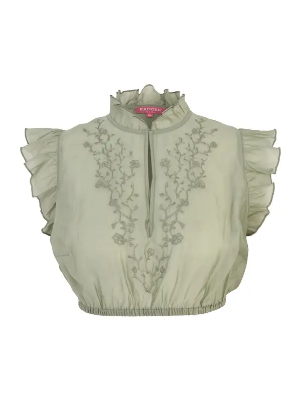 Krüger Madl Krüger Madl Dirndl bluza  žad / pastelno zelena