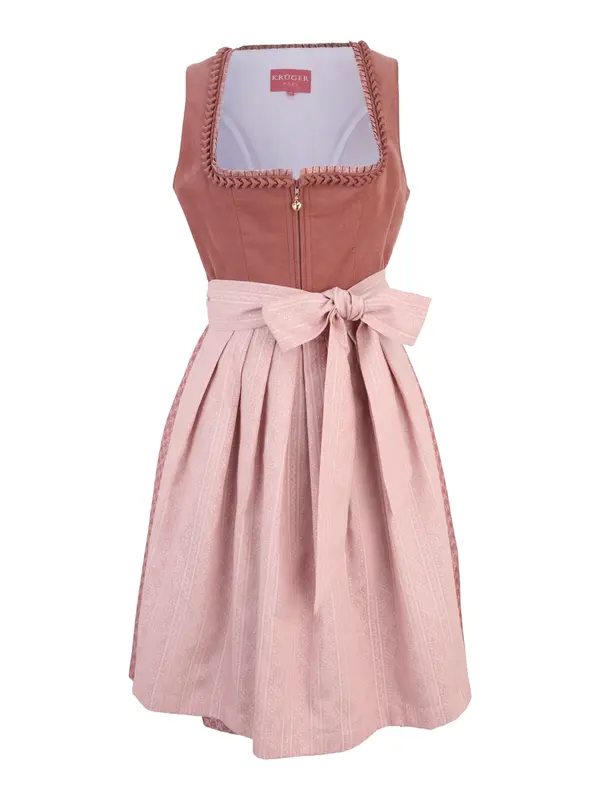 Krüger Madl Krüger Madl Dirndl  roza / magenta / bijela