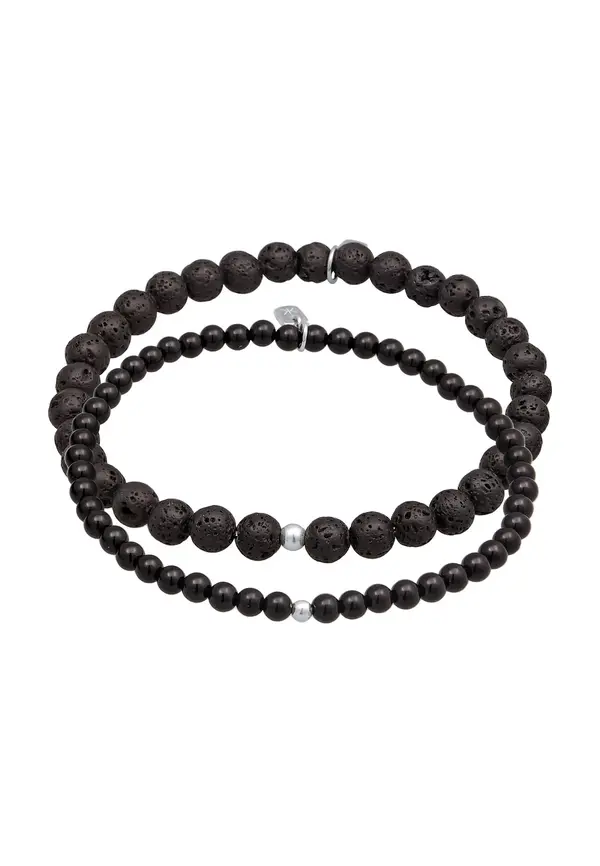 KUZZOI KUZZOI Narukvica 'Onyx'  crna / srebro