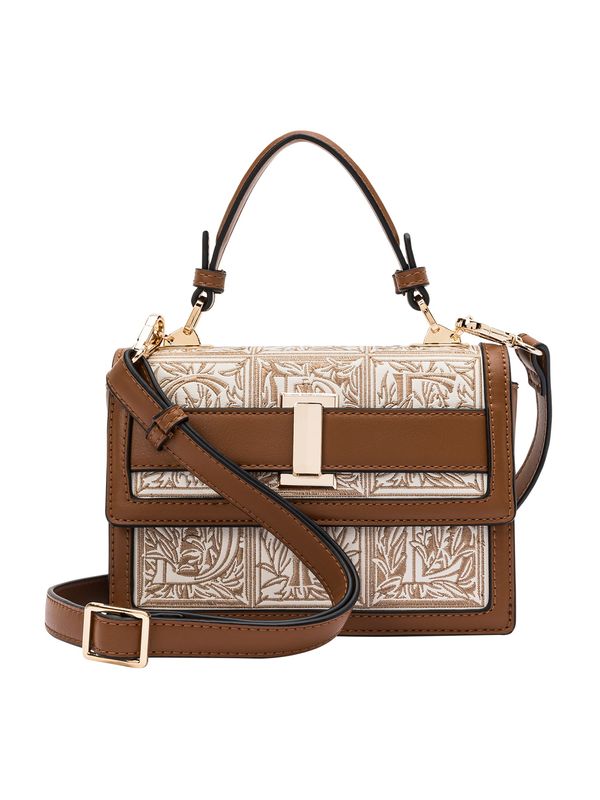 L.CREDI L.CREDI Ručna torbica 'Orelia'  smeđa / prljavo bijela