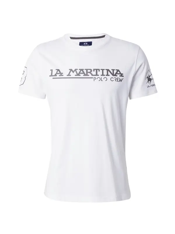 La Martina La Martina Majica  siva / bijela