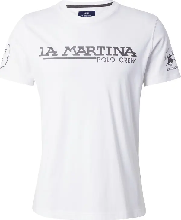 La Martina La Martina Majica  siva / bijela