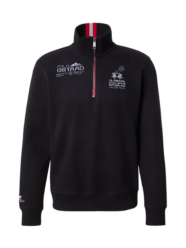 La Martina La Martina Sweater majica  crna