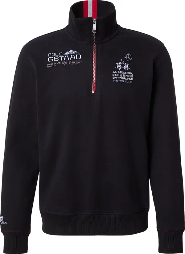 La Martina La Martina Sweater majica  crna