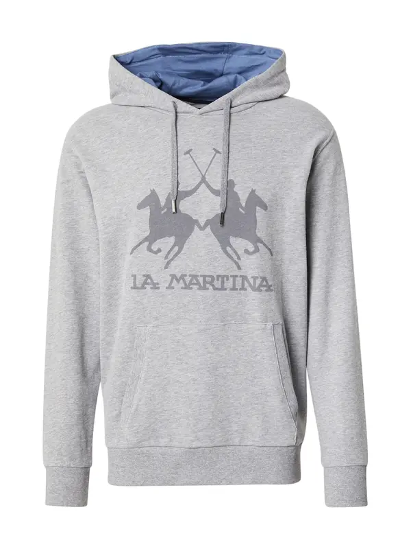 La Martina La Martina Sweater majica  siva / siva melange