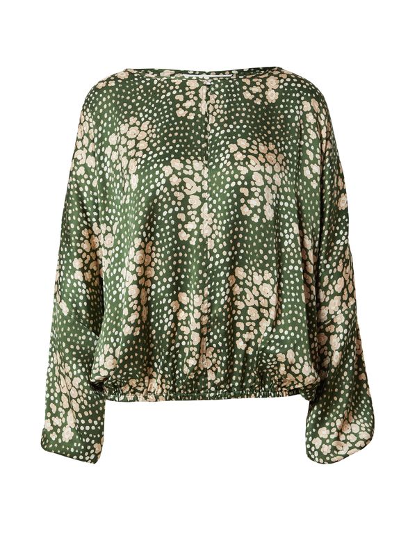 LA STRADA UNICA LA STRADA UNICA Bluza 'HALLIE'  bež / narančasto žuta / tamno zelena / bijela