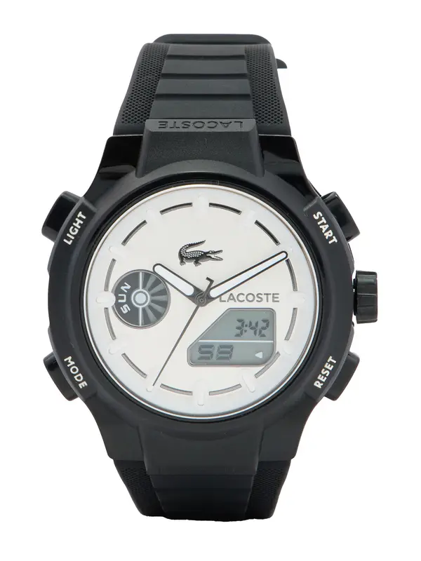 LACOSTE LACOSTE Analogni sat  crna / bijela