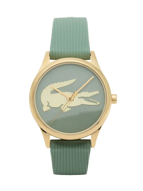 LACOSTE LACOSTE Analogni sat 'Crocodelle'  zlatna / zelena