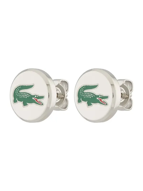 LACOSTE LACOSTE Naušnica 'Arthor'  zelena / crvena / srebro / bijela
