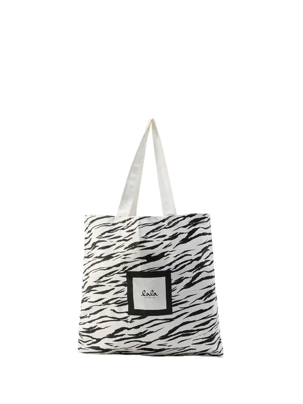 Lala Berlin Lala Berlin Shopper torba 'Maja'  crna / vuneno bijela