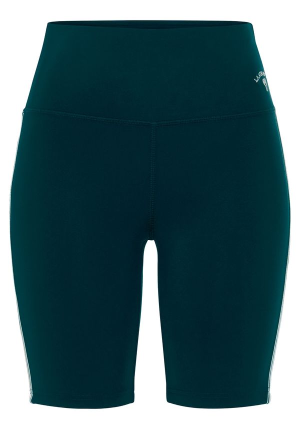 LASCANA ACTIVE LASCANA ACTIVE Hlače  tamno zelena / crna / bijela