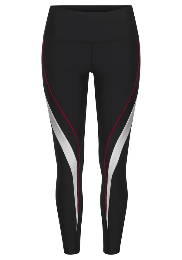 LASCANA ACTIVE LASCANA ACTIVE Sportske hlače  crvena / crna / bijela