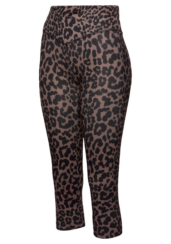 LASCANA ACTIVE LASCANA ACTIVE Sportske hlače  smeđa / crna