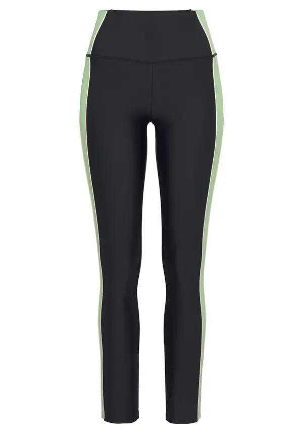 LASCANA ACTIVE LASCANA ACTIVE Sportske hlače  zelena / crna