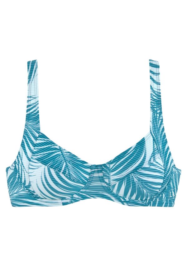 LASCANA ACTIVE LASCANA ACTIVE Sportski bikini gornji dio  petrol / bijela