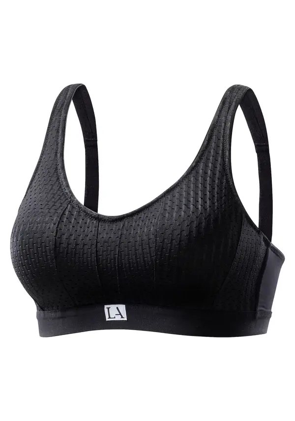 LASCANA ACTIVE LASCANA ACTIVE Sportski grudnjak  crna / bijela