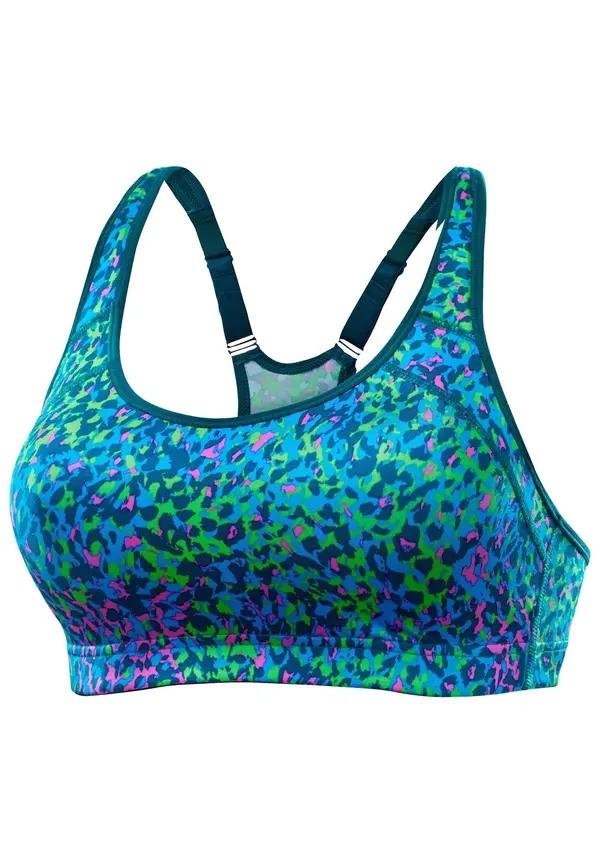 LASCANA ACTIVE LASCANA ACTIVE Sportski grudnjak  plava / mornarsko plava / zelena / roza