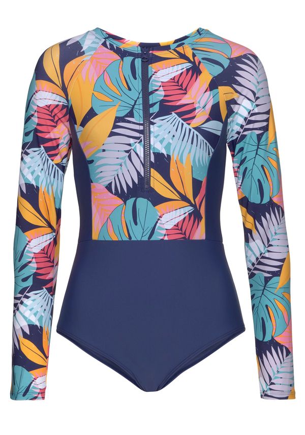 LASCANA ACTIVE LASCANA ACTIVE Sportski kupaći kostim  mornarsko plava / cijan plava / šafran / lubenica roza