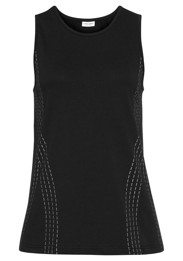 LASCANA ACTIVE LASCANA ACTIVE Sportski top  crna / bijela