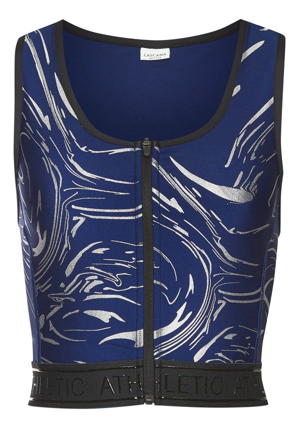 LASCANA ACTIVE LASCANA ACTIVE Sportski top  mornarsko plava / srebro
