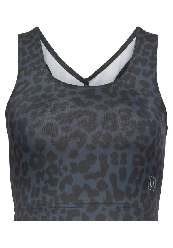 LASCANA ACTIVE LASCANA ACTIVE Sportski top  plava / crna / bijela