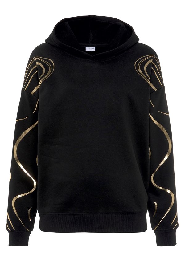 LASCANA ACTIVE LASCANA ACTIVE Sweater majica  zlatna / crna