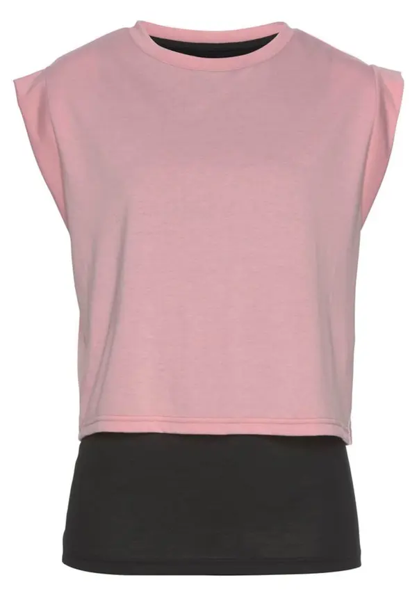 LASCANA ACTIVE LASCANA ACTIVE Top  roza / crna