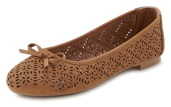 LASCANA LASCANA Balerinke  boja devine dlake (camel)