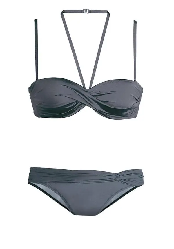 LASCANA LASCANA Bikini  antracit siva