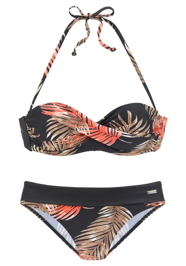 LASCANA LASCANA Bikini  bež / narančasta / crna / bijela